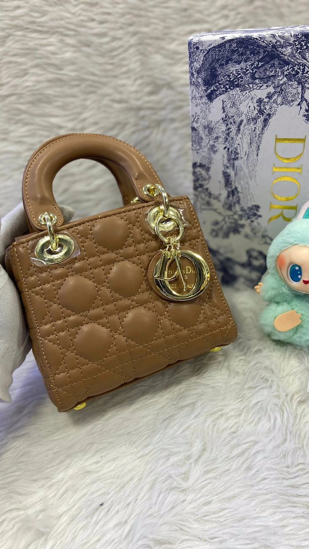 Dior bag lady