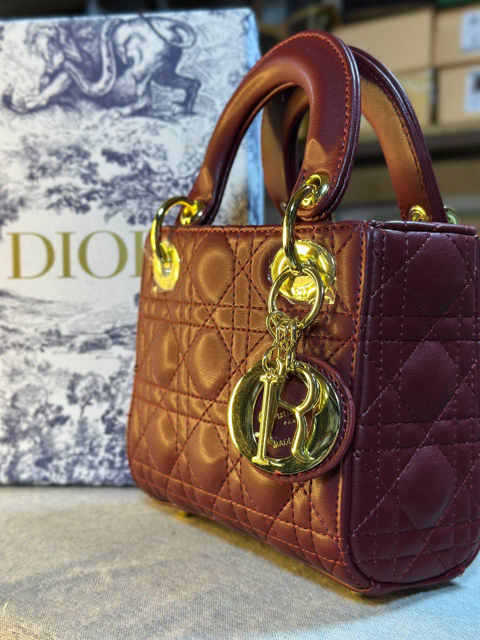 Dior bag lady